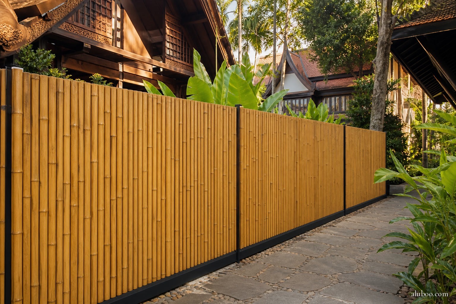 Java Privacy Screen installed at Chiang Mai boutique hotel