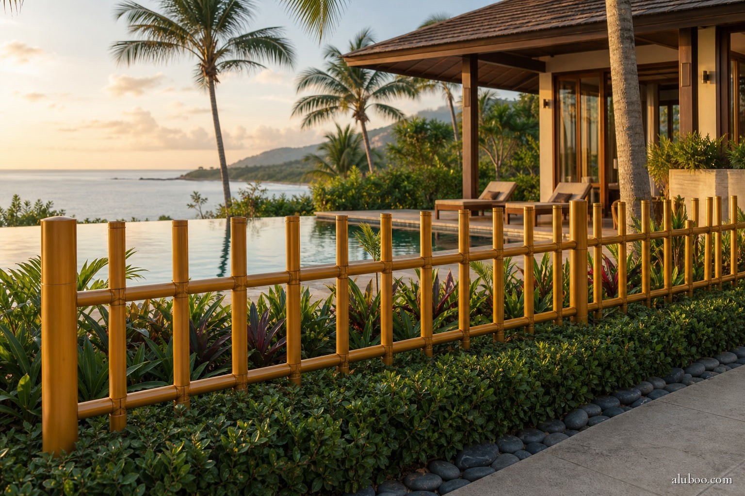 Sumatra Tall Rail installed at a Koh Samui beach villa