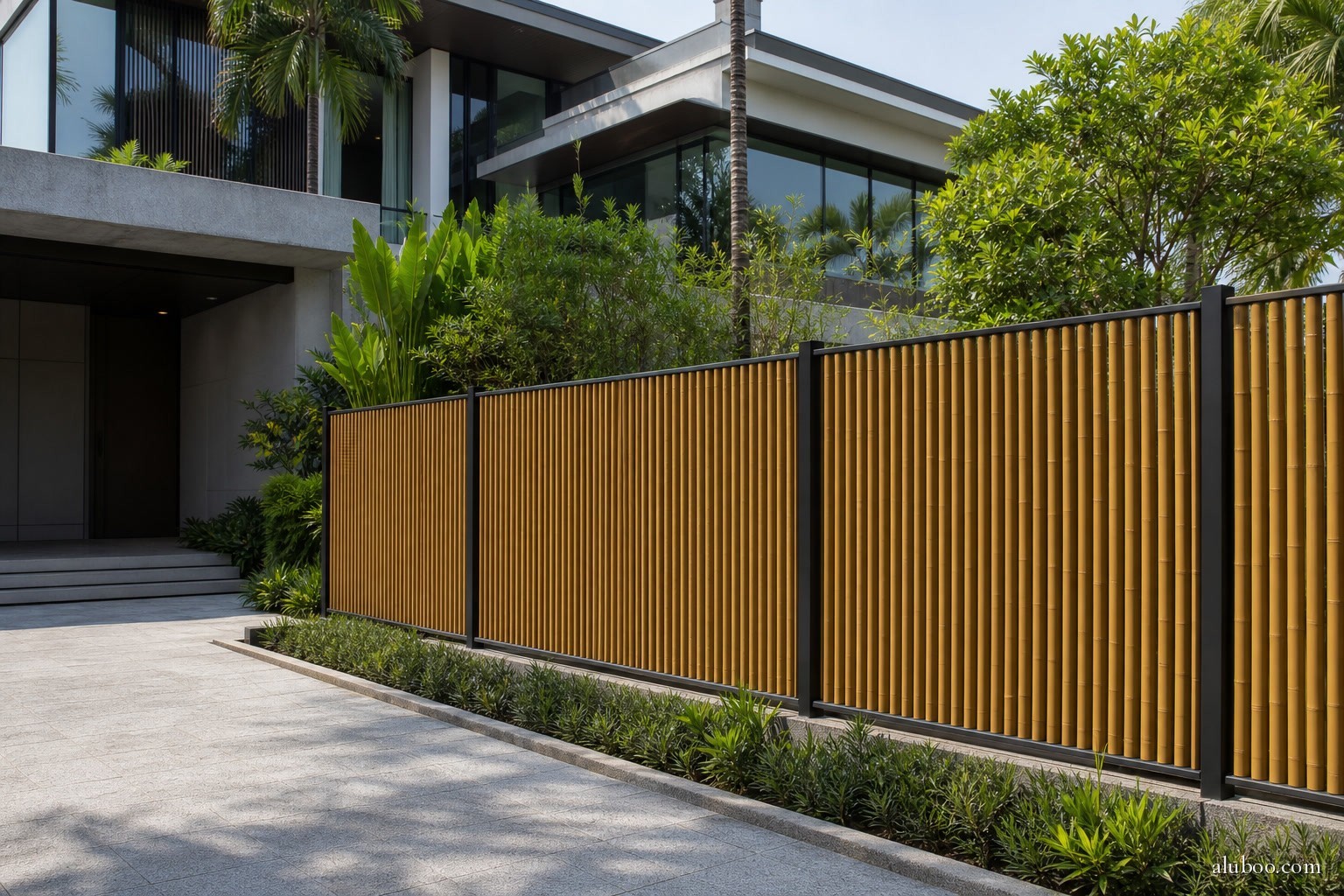 Yangon Charred installed at Bangkok modern house