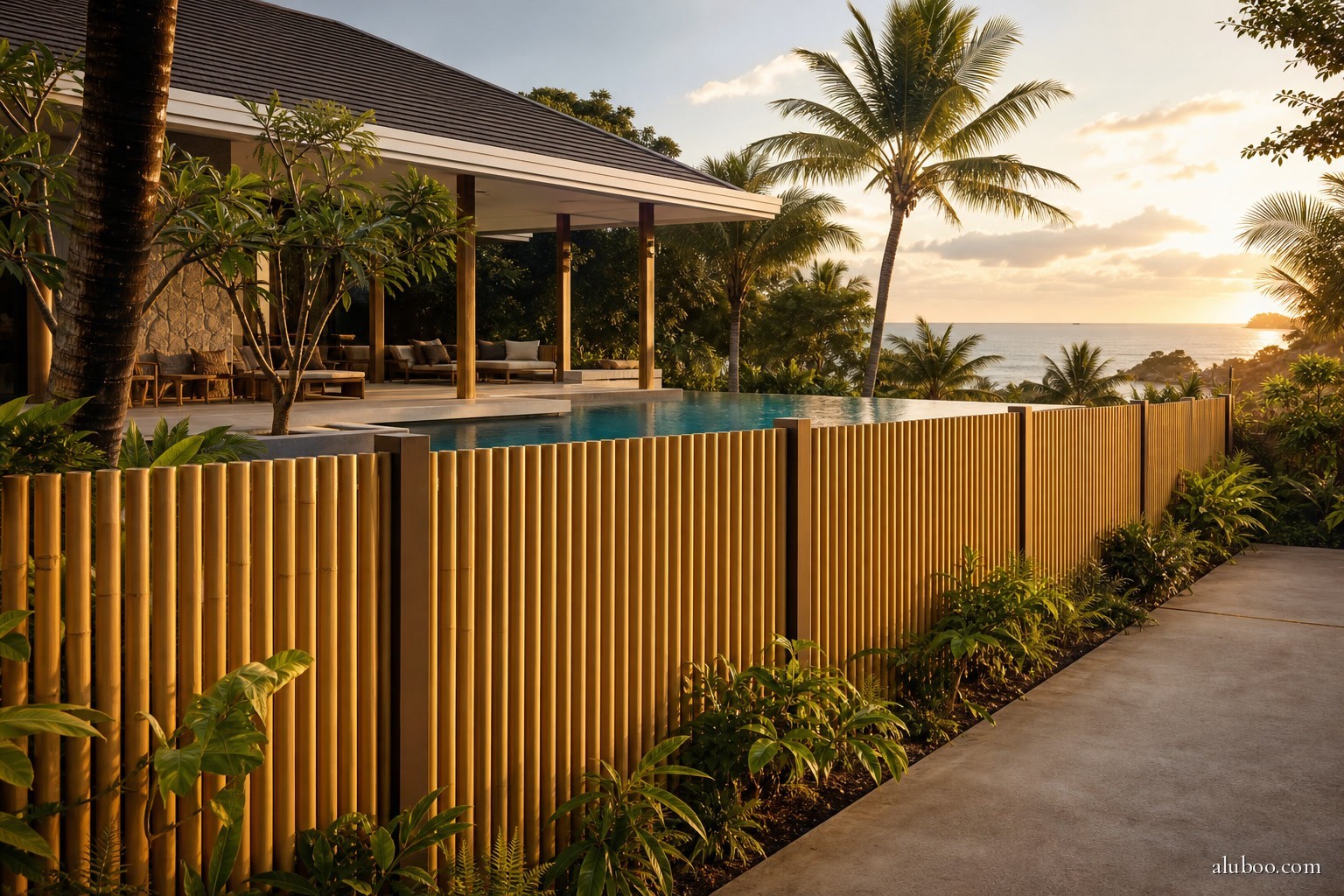 Yangon Charred installed at a Koh Samui beach villa