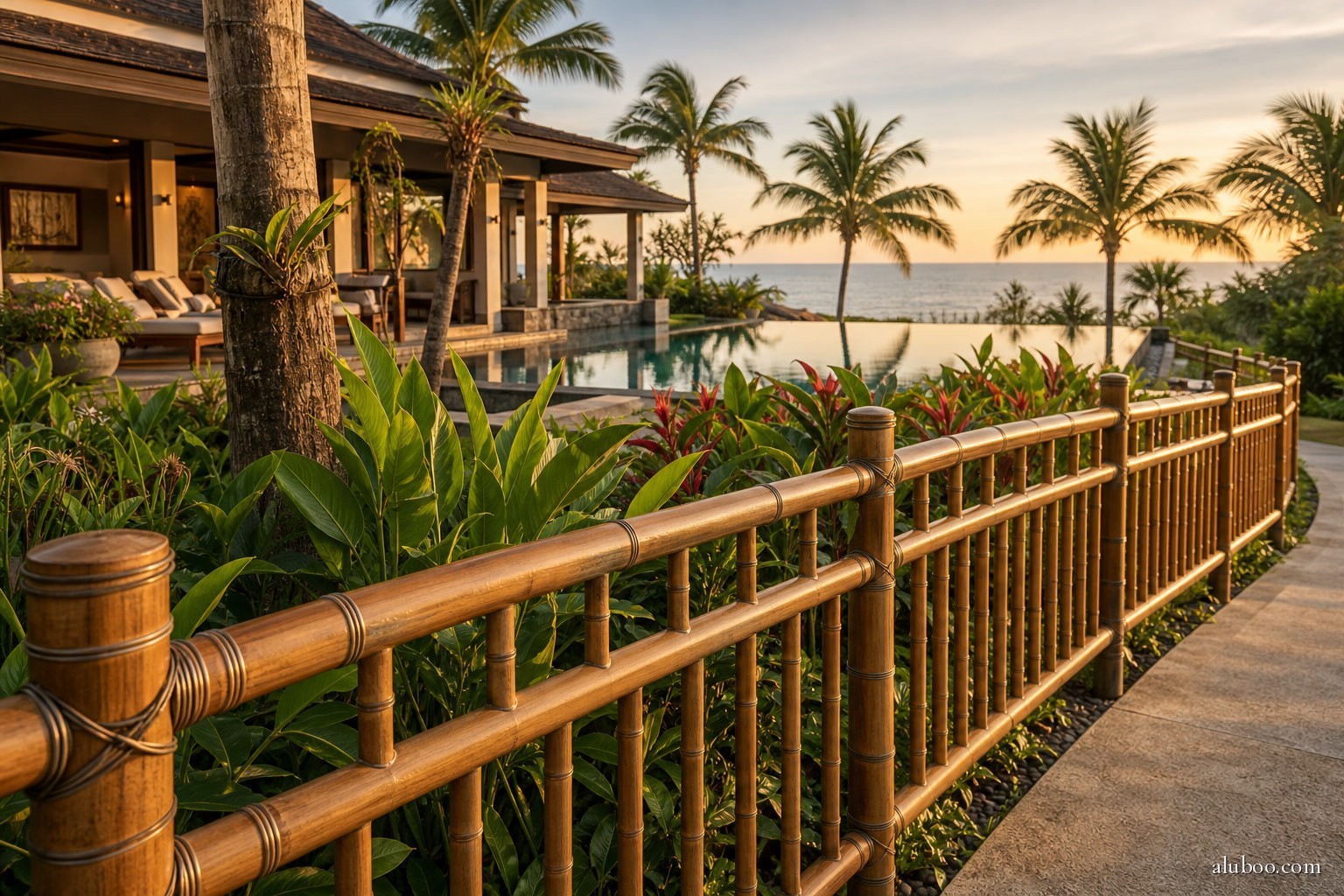 Kintsugi Curved Run installed at a Koh Samui beach villa